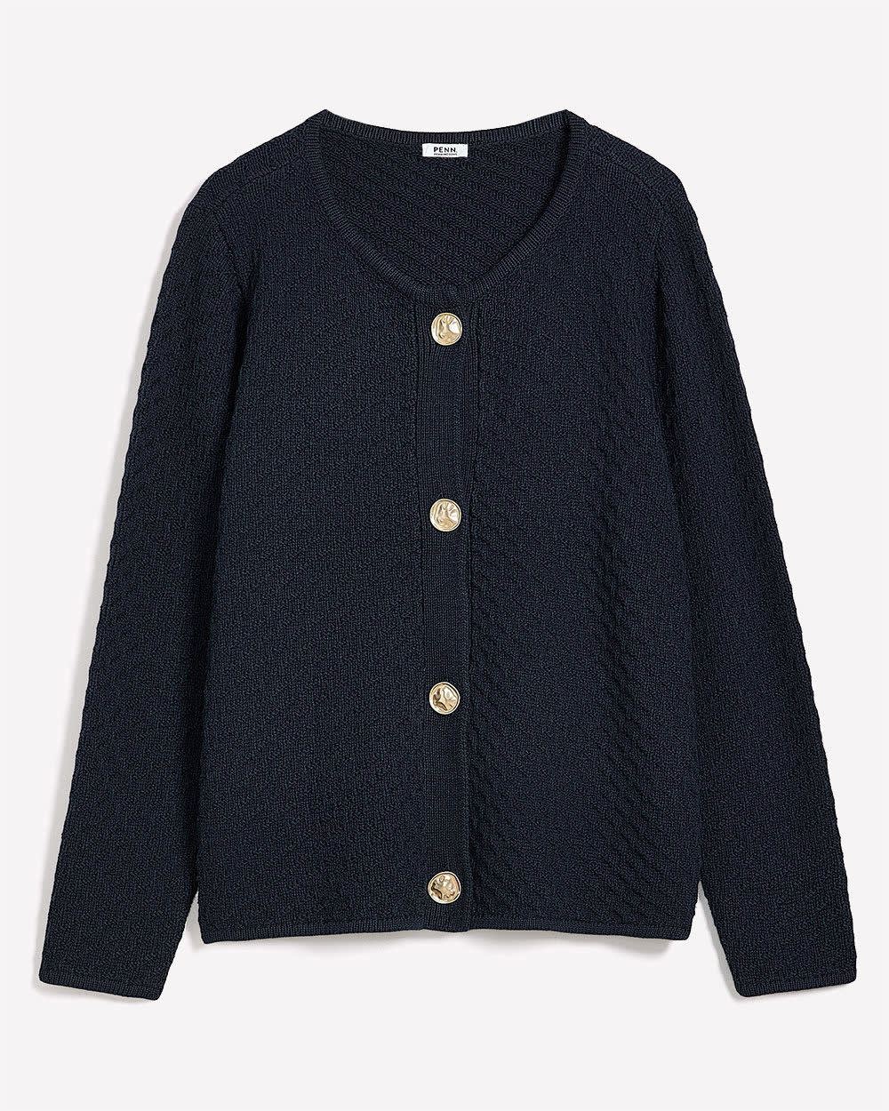 Fancy Stitch Cardigan Sweater Sky captain 6 Fancy Stitch Cardigan Sweater Sky captain