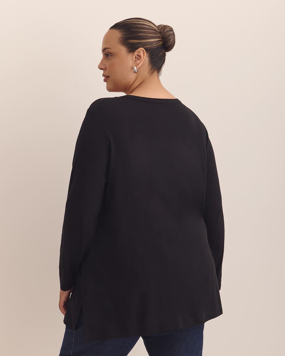 Responsible, Girlfriend-Fit Tunic - PENN. Essentials Black