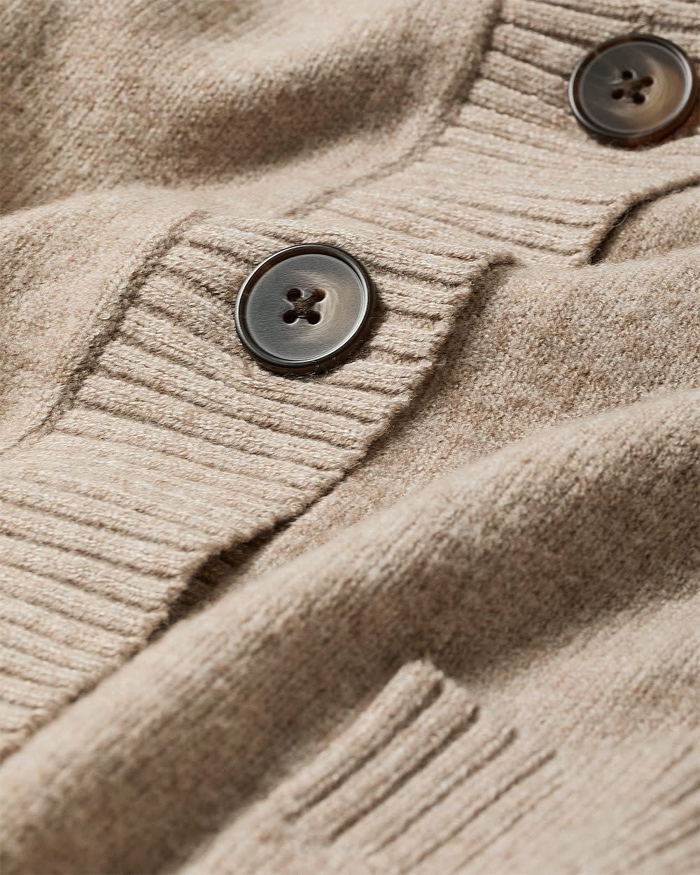 Relaxed-Fit Cardigan Dark oat taupe