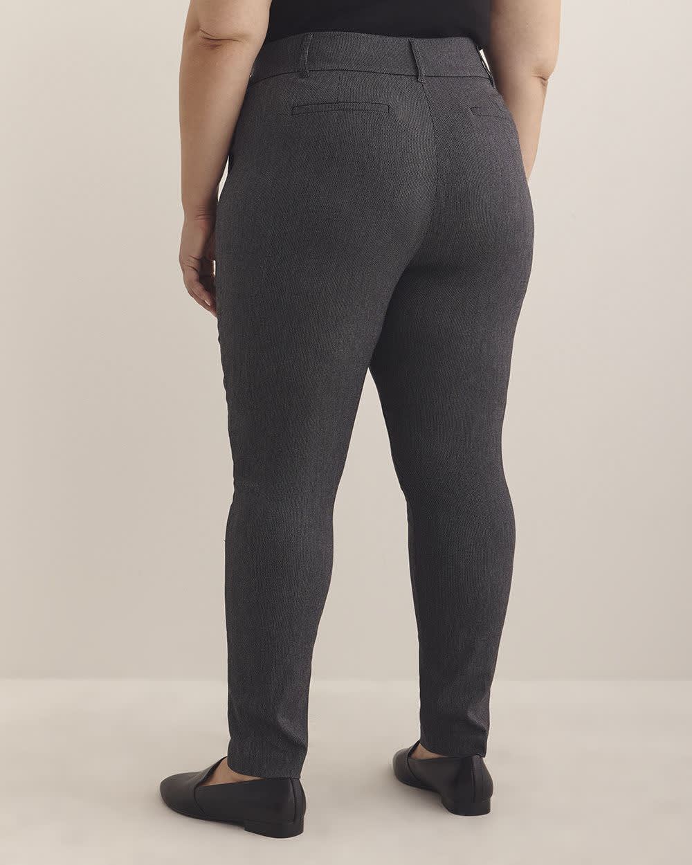 Petite, Grey Skinny-Leg Savvy Pant - PENN. Essentials Charcoal