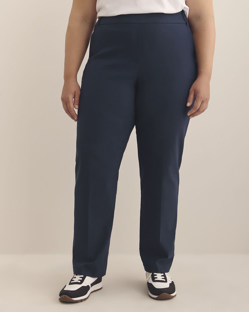 Responsible, Navy Savvy-Fit Straight-Leg Pant - PENN. Essentials Navy Blazer 2 Responsible, Navy Savvy-Fit Straight-Leg Pant - PENN. Essentials Navy Blazer
