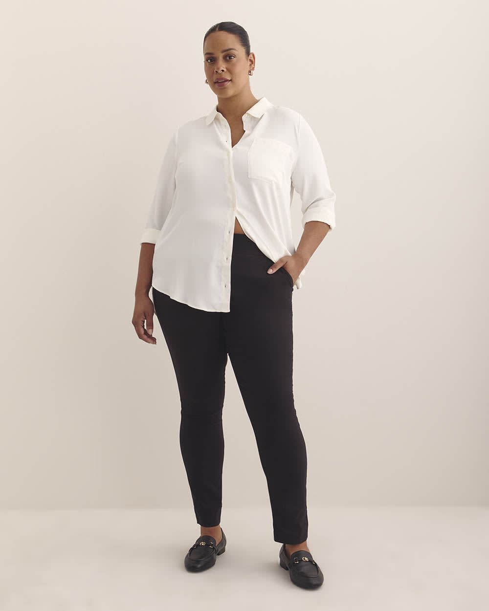 Responsible, Savvy Fit Skinny-Leg Pant - PENN. Essentials Black