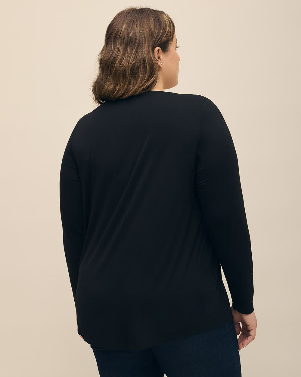 Long Black Modern-Fit Tee - PENN. Essentials Black 3 Long Black Modern-Fit Tee - PENN. Essentials Black