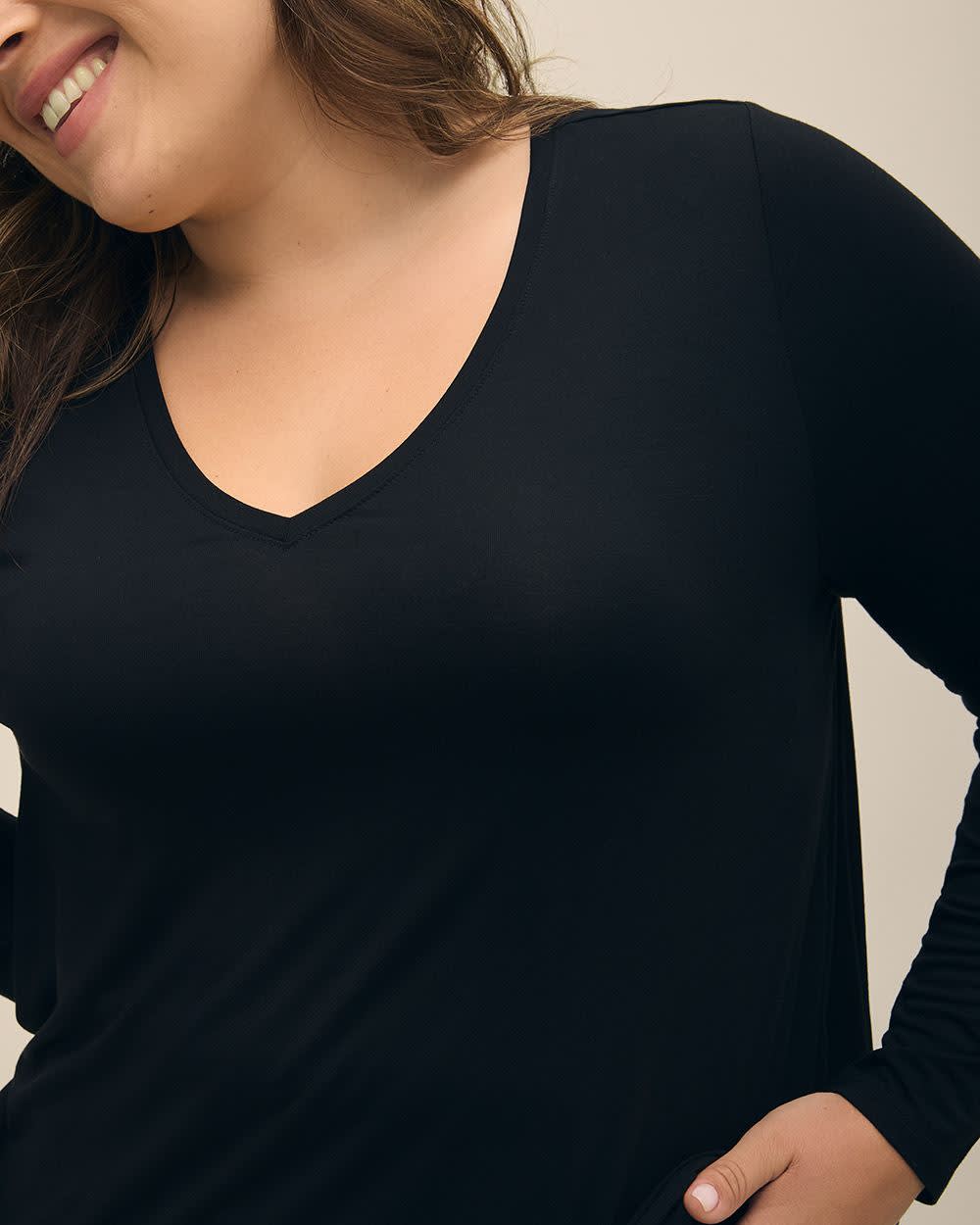 Long Black Modern-Fit Tee - PENN. Essentials Black 4 Long Black Modern-Fit Tee - PENN. Essentials Black