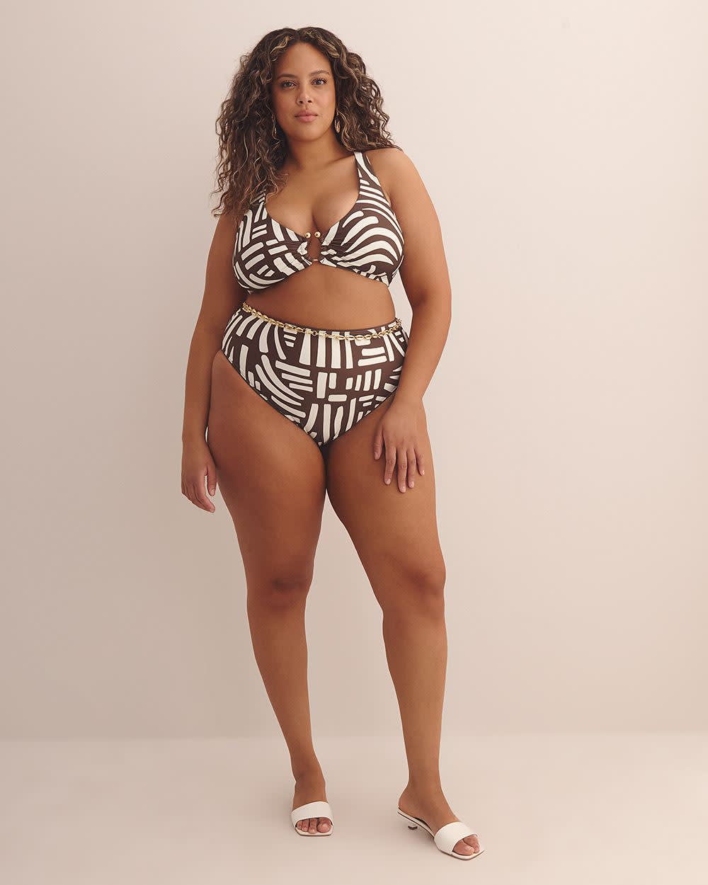 High-Rise Reversible Cheeky Swim Bottom Chocolate martini 1 High-Rise Reversible Cheeky Swim Bottom Chocolate martini