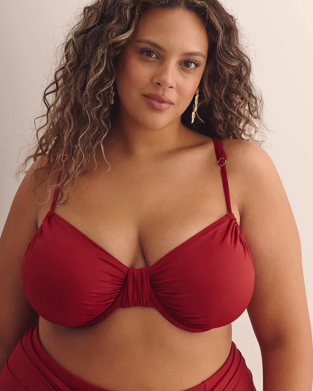 Red Underwire Satin Bikini Top Red dahlia 1 Red Underwire Satin Bikini Top Red dahlia