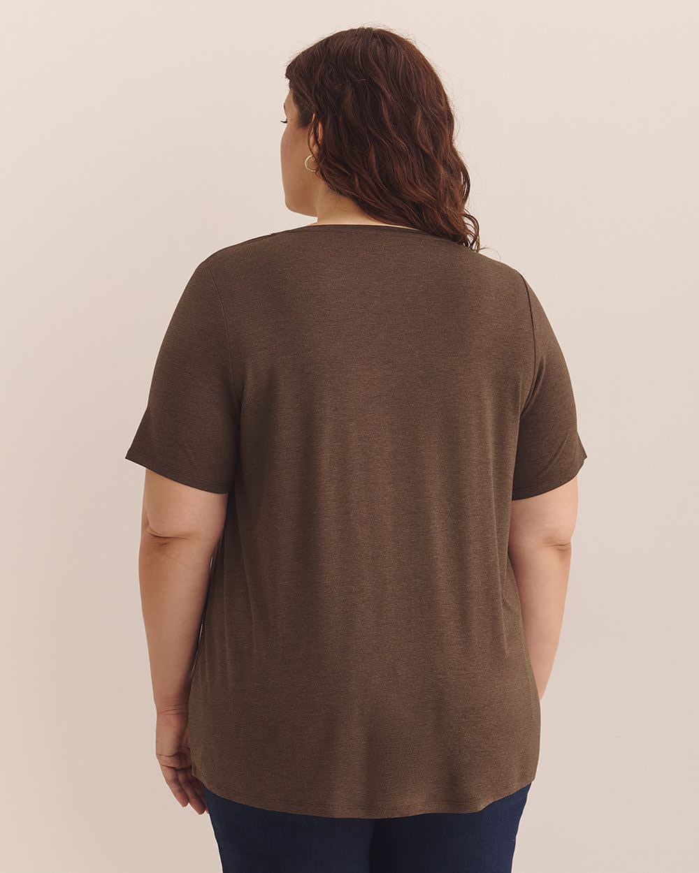 Modern-Fit Short-Sleeve Tee - PENN. Essentials Coffee heather 3 Modern-Fit Short-Sleeve Tee - PENN. Essentials Coffee heather