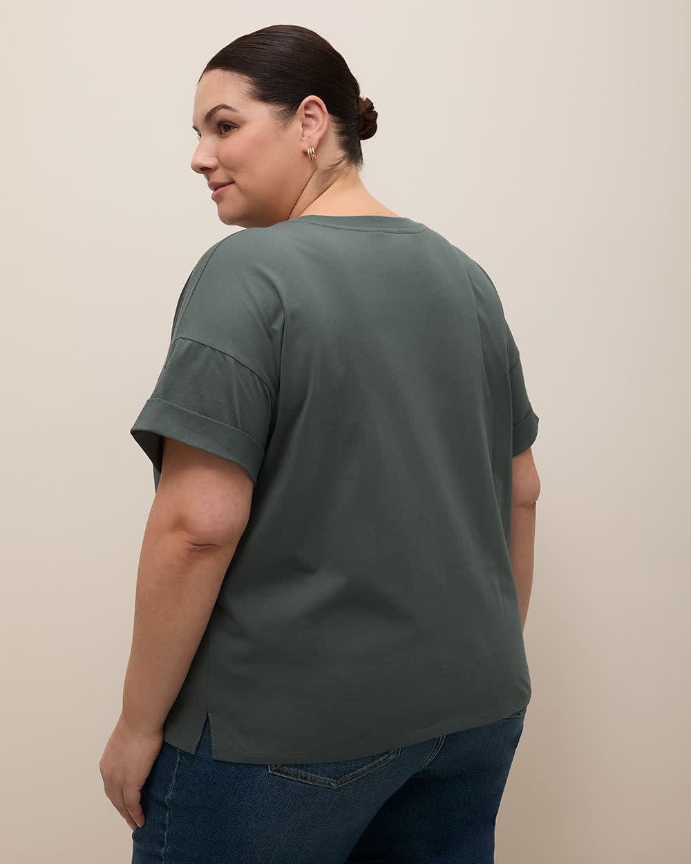 Boxy Short-Sleeve Cotton T-Shirt - PENN. Essentials Urban Chic 3 Boxy Short-Sleeve Cotton T-Shirt - PENN. Essentials Urban Chic