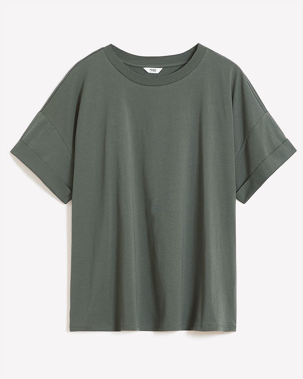 Boxy Short-Sleeve Cotton T-Shirt - PENN. Essentials Urban Chic 5 Boxy Short-Sleeve Cotton T-Shirt - PENN. Essentials Urban Chic