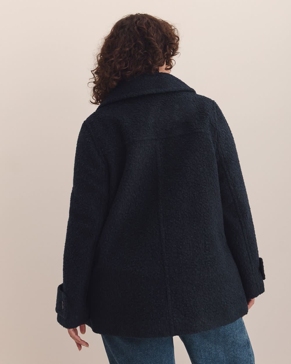 Bouclé Peacoat Sky captain