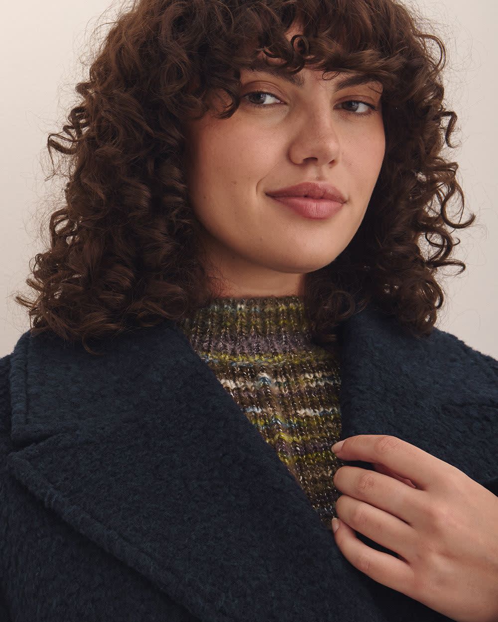 Bouclé Peacoat Sky captain