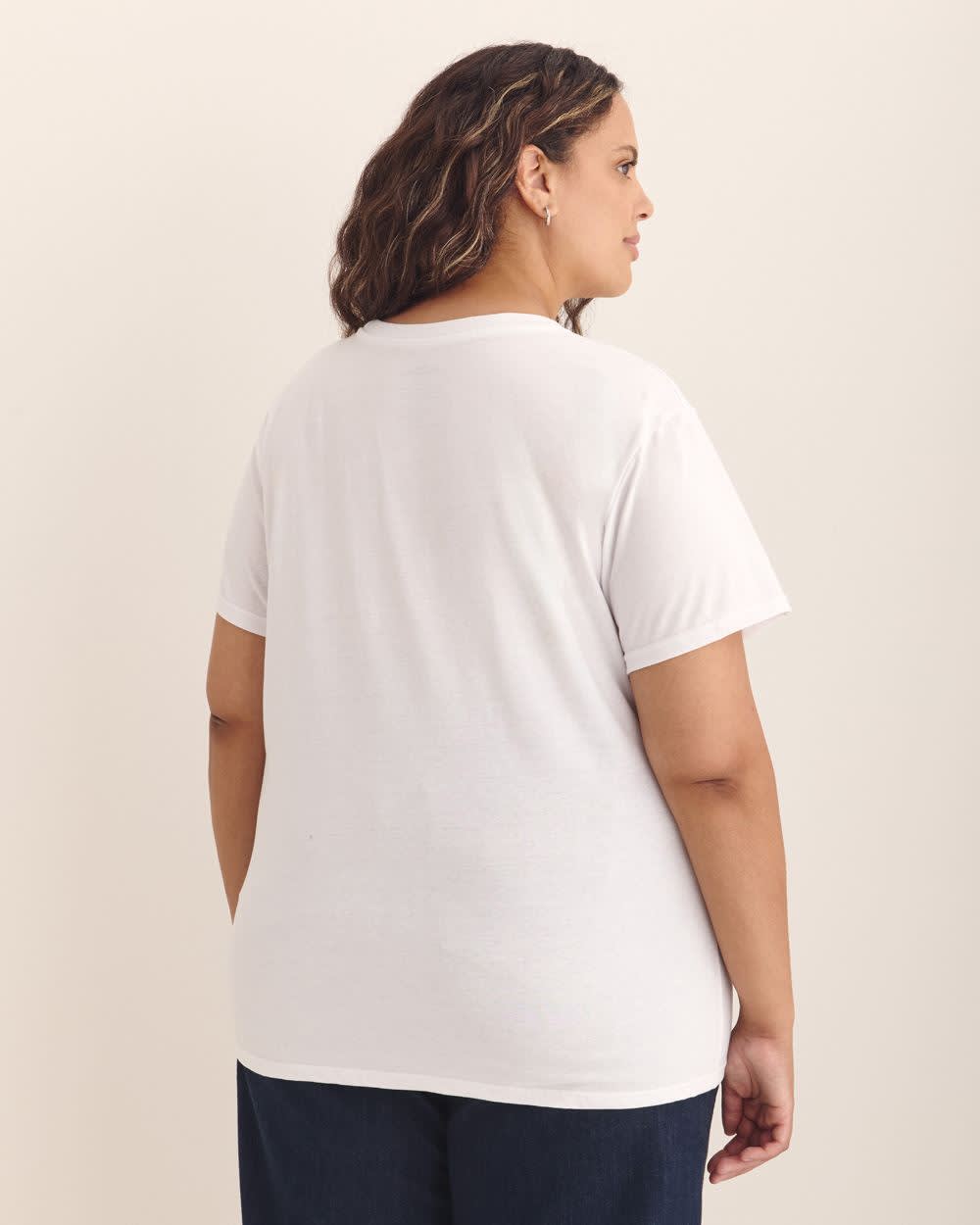 White Crewneck Tee with The Rolling Stones Print Bright white - Rolling Stones 3 White Crewneck Tee with The Rolling Stones Print Bright white - Rolling Stones