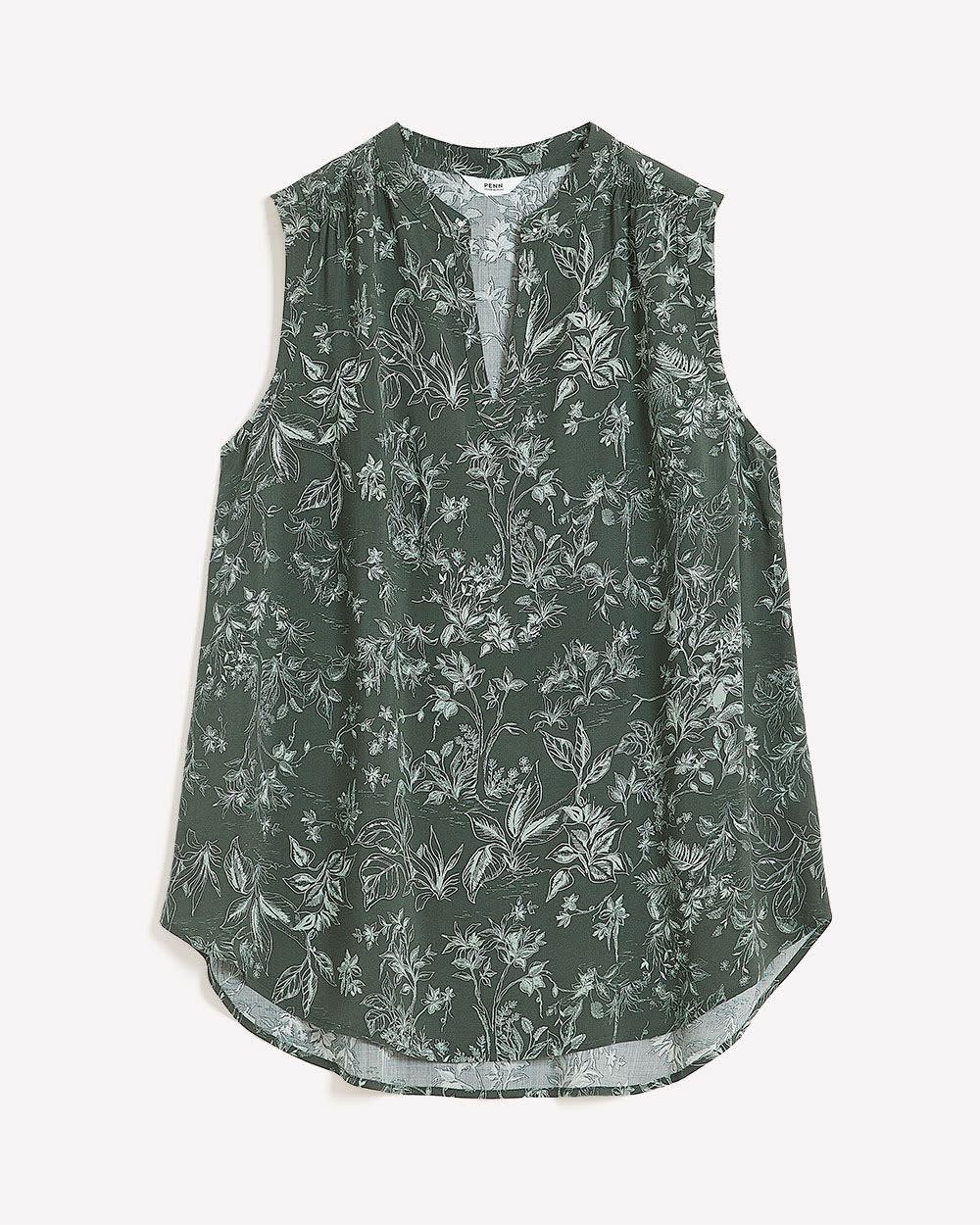 Responsible, Sleeveless Tunic Blouse Urban Chic Printed 5 Responsible, Sleeveless Tunic Blouse Urban Chic Printed