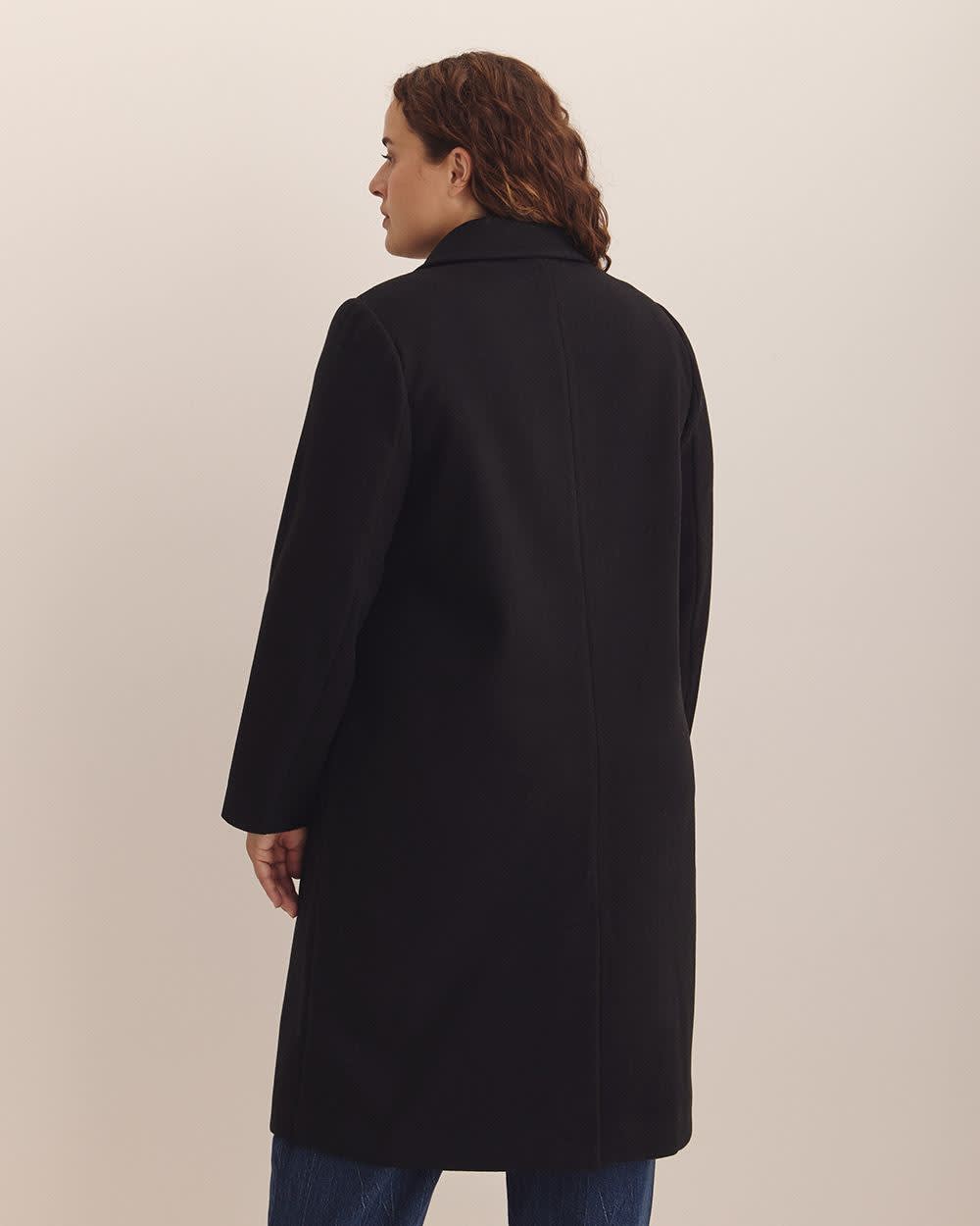 Long Unlined Car Coat Black 3 Long Unlined Car Coat Black