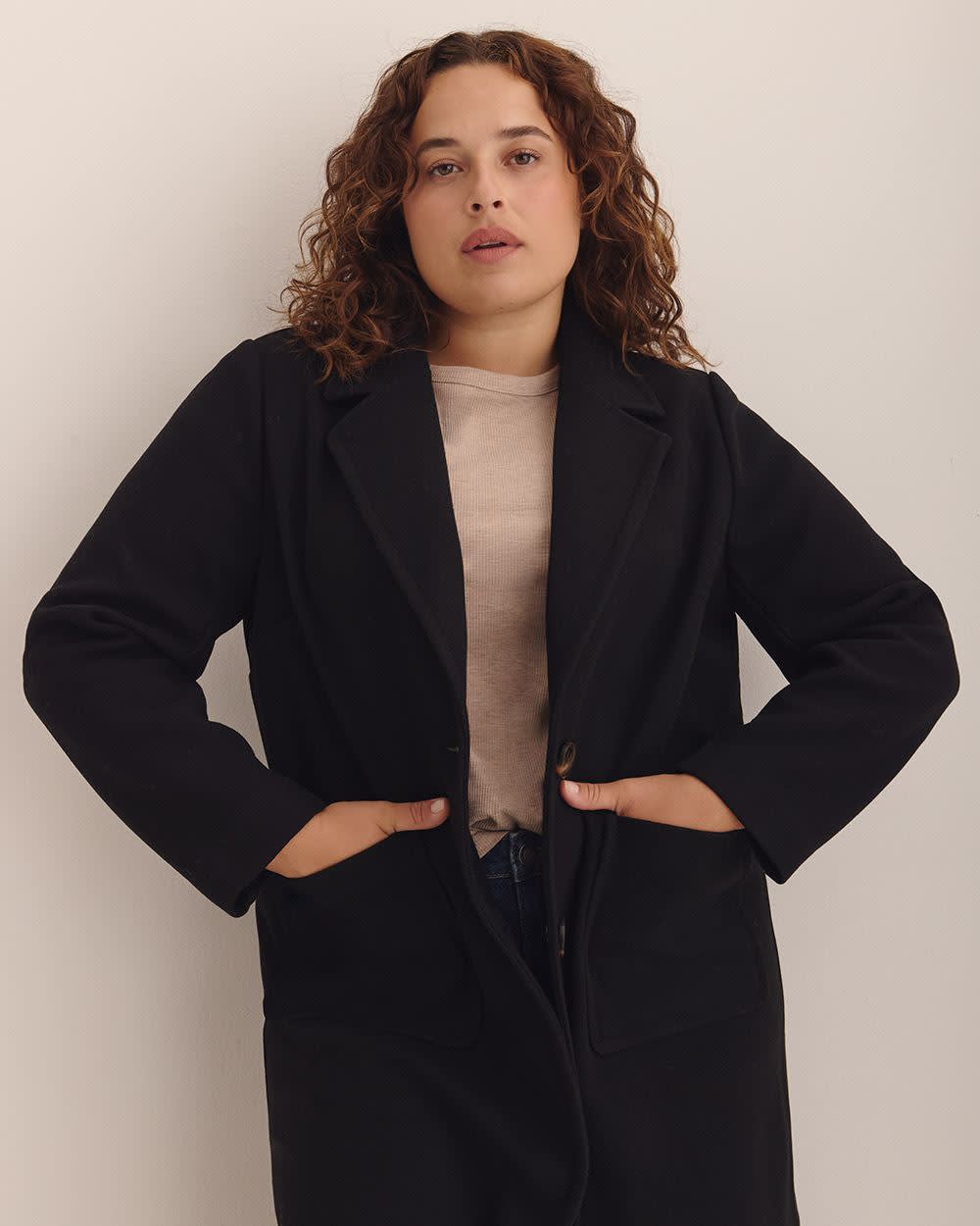 Long Unlined Car Coat Black 4 Long Unlined Car Coat Black