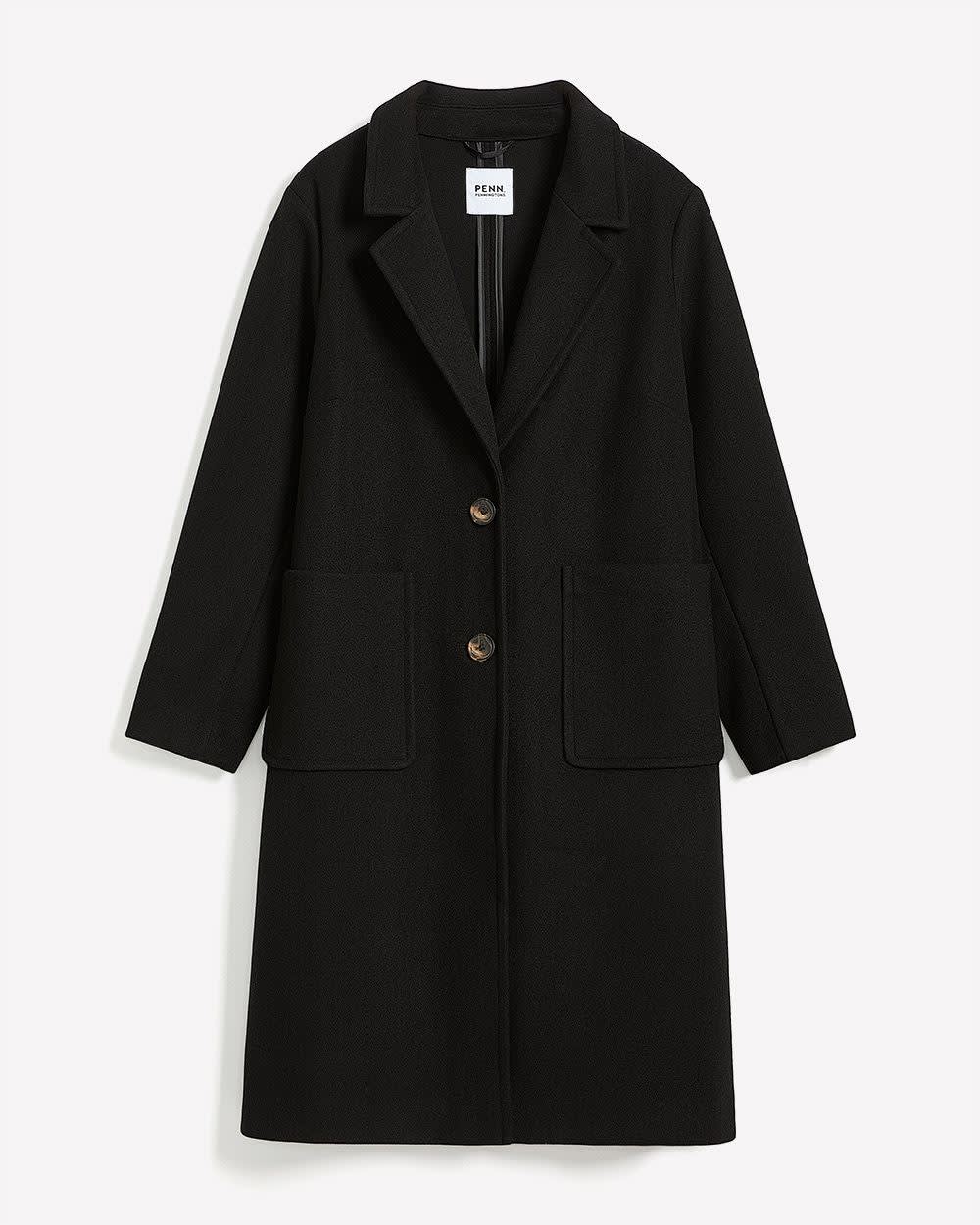 Long Unlined Car Coat Black 6 Long Unlined Car Coat Black