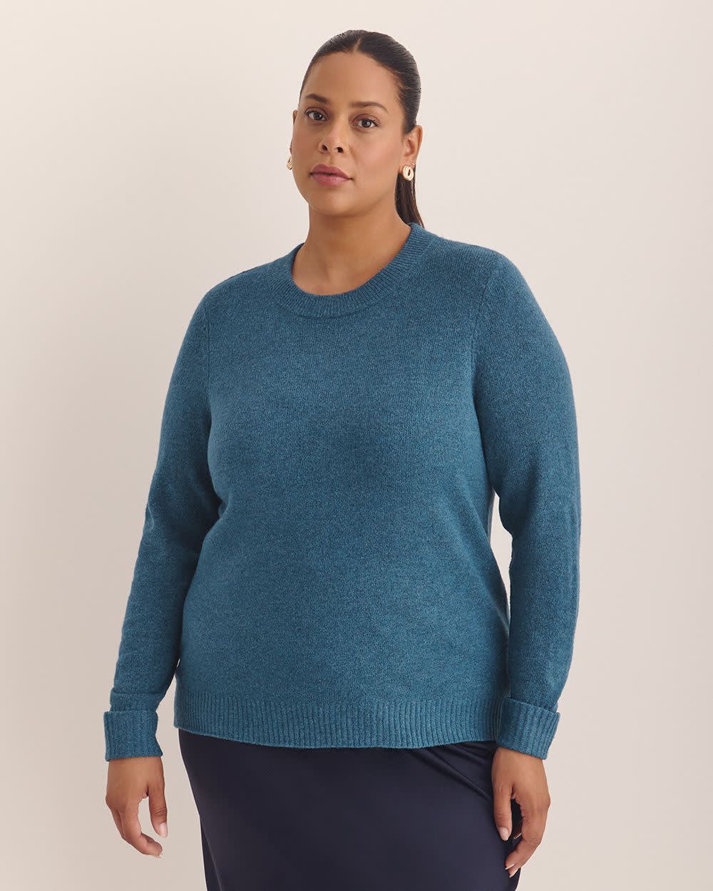 Crewneck Sweater Majolica blue mix