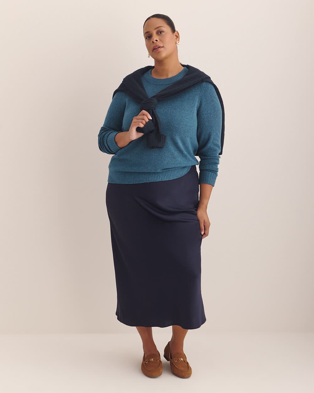 Crewneck Sweater Majolica blue mix