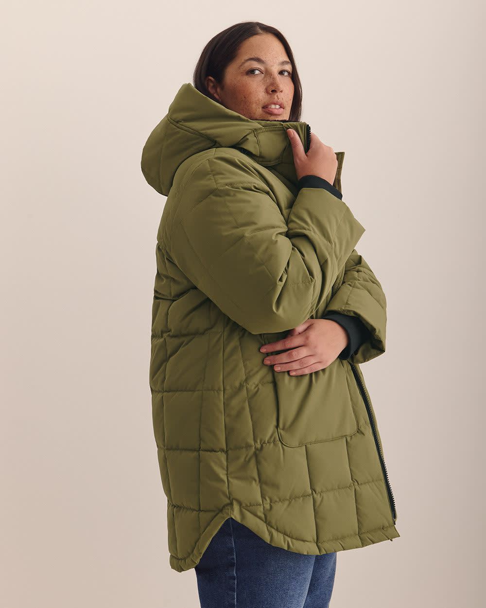 Ripstop Parka Jacket with Removable Hood Burnt olive 4 Ripstop Parka Jacket with Removable Hood Burnt olive