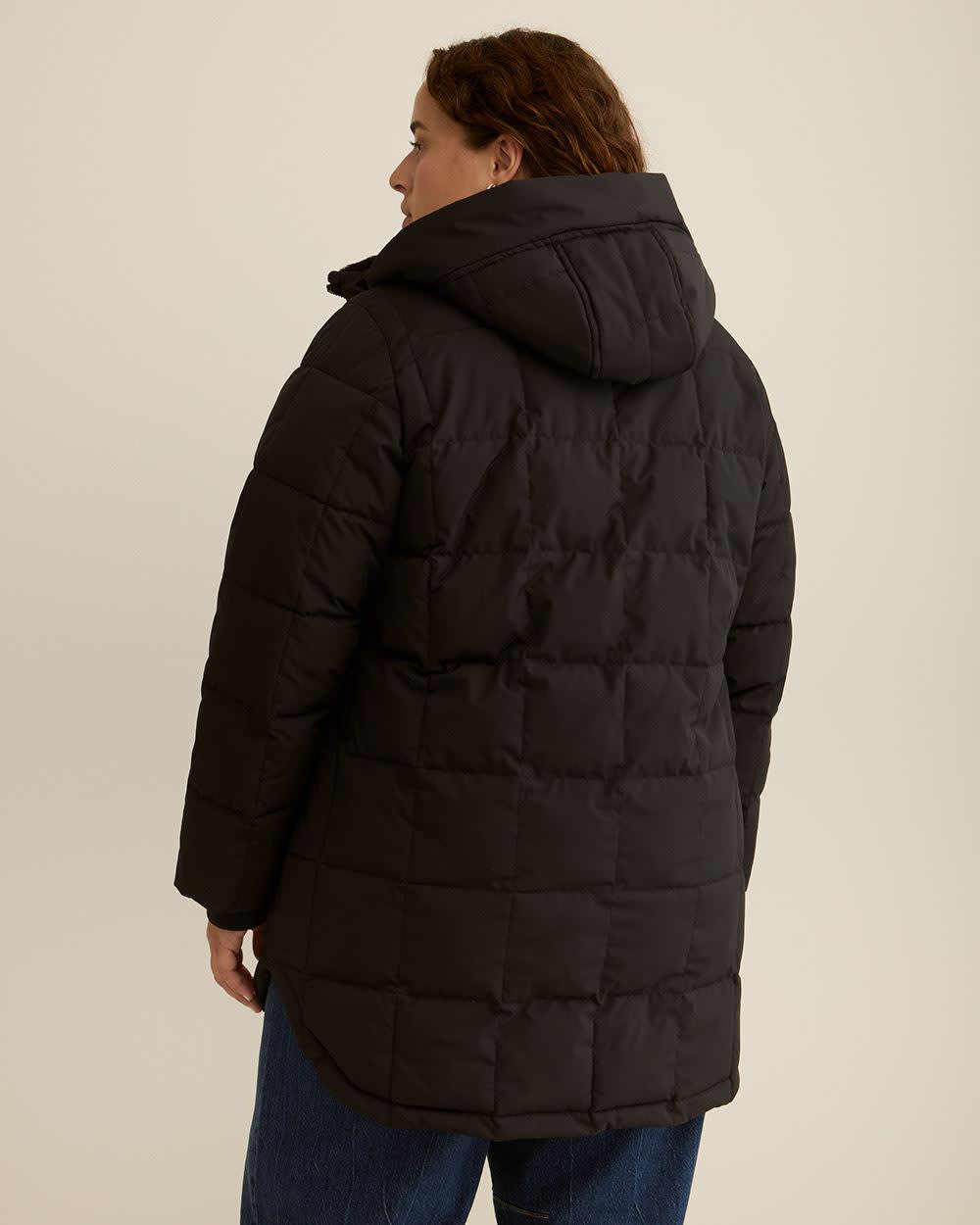 Ripstop Parka Jacket with Removable Hood Black 3 Ripstop Parka Jacket with Removable Hood Black
