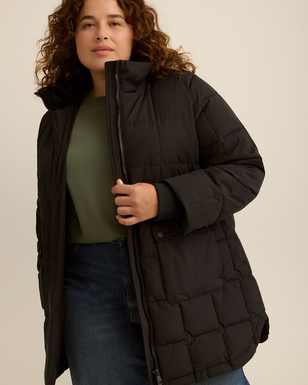 Ripstop Parka Jacket with Removable Hood Black 4 Ripstop Parka Jacket with Removable Hood Black