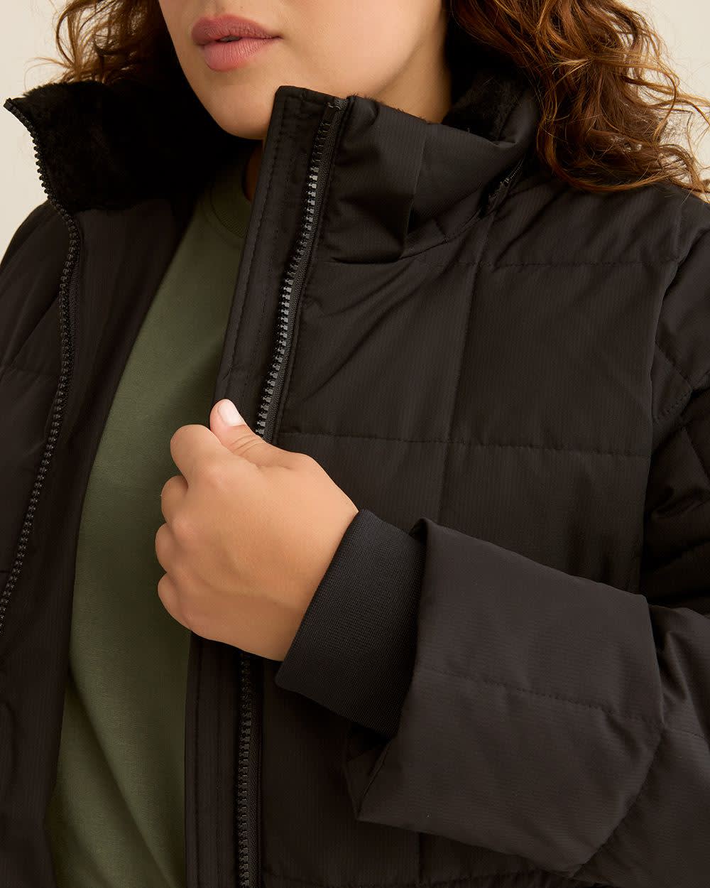 Ripstop Parka Jacket with Removable Hood Black 5 Ripstop Parka Jacket with Removable Hood Black