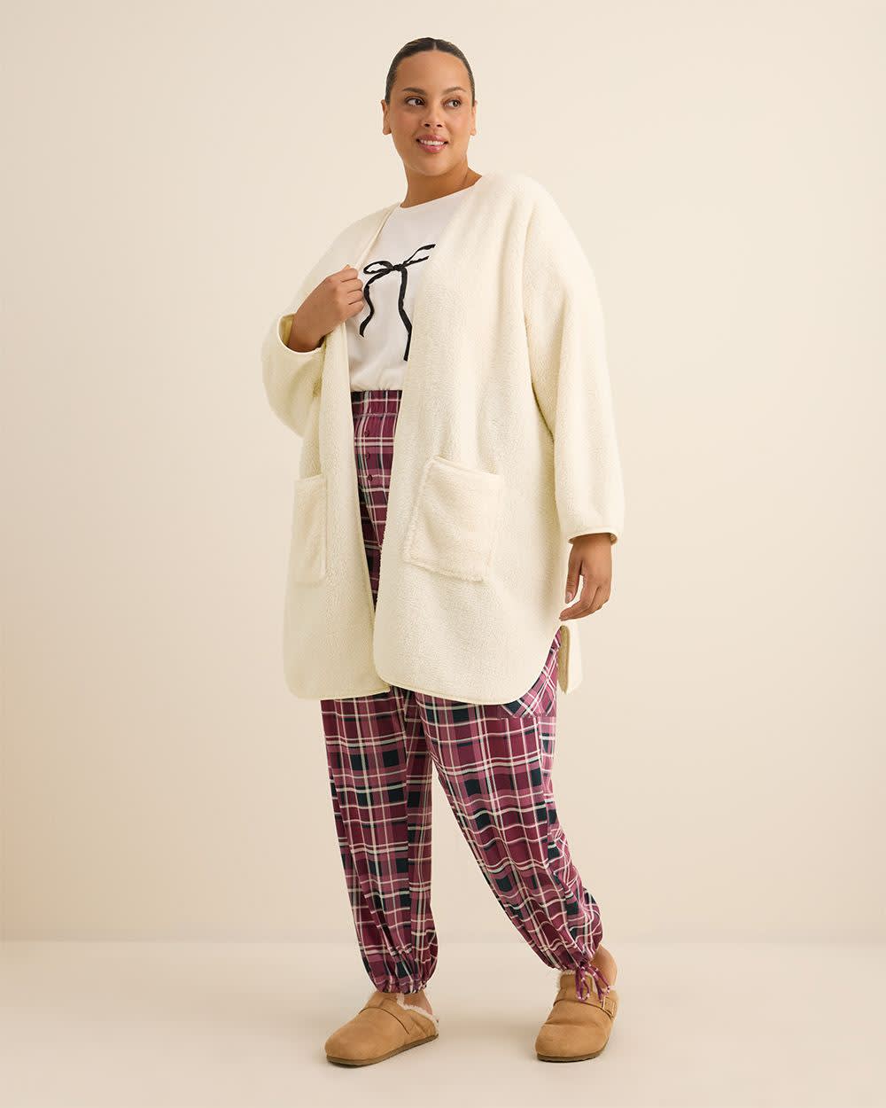 White Sherpa Overpiece - ti Voglio Off white-