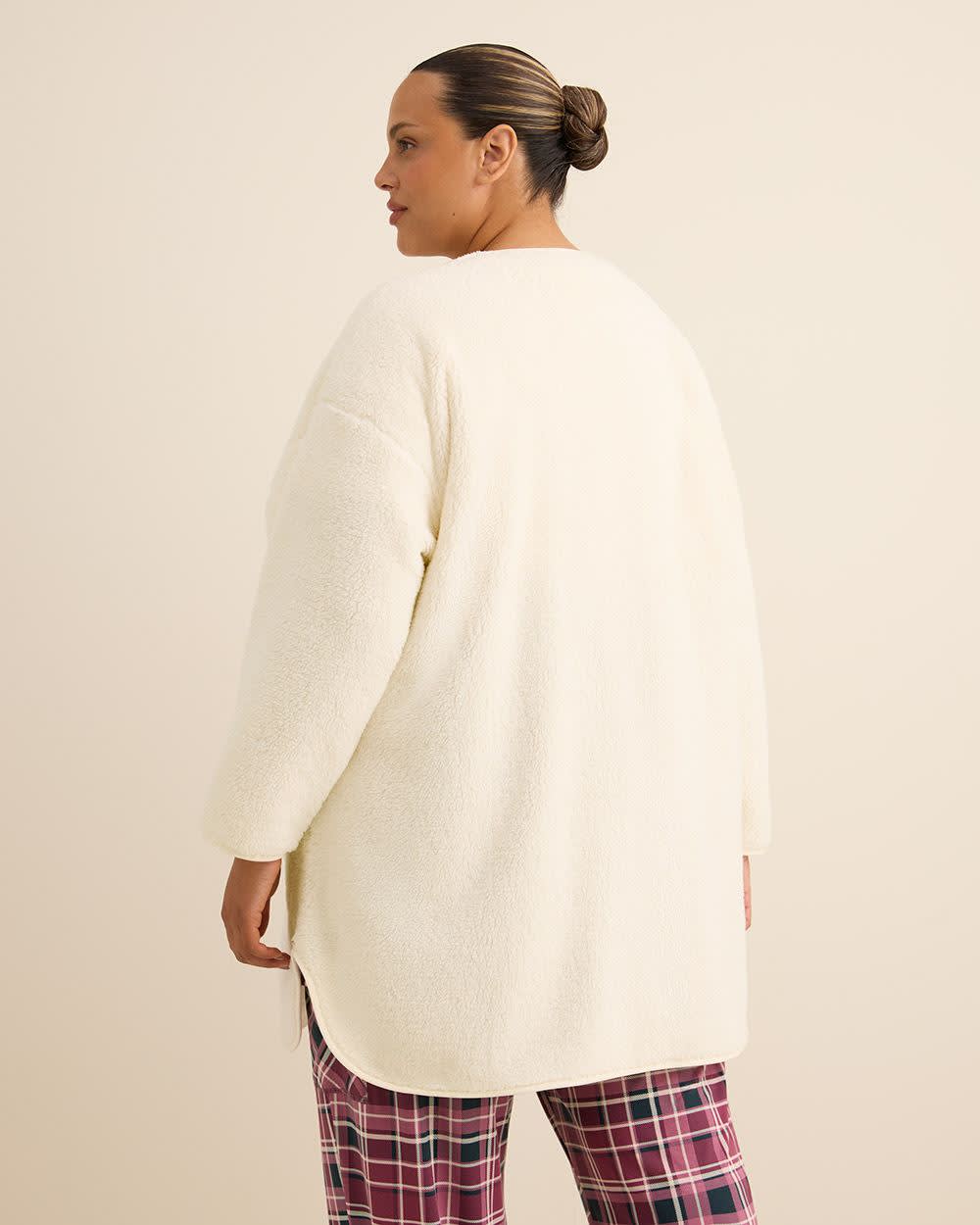 White Sherpa Overpiece - ti Voglio Off white- 3 White Sherpa Overpiece - ti Voglio Off white-