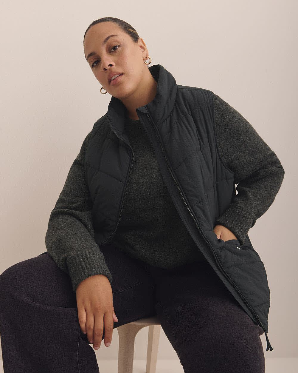 Responsible, Puffer Vest Black