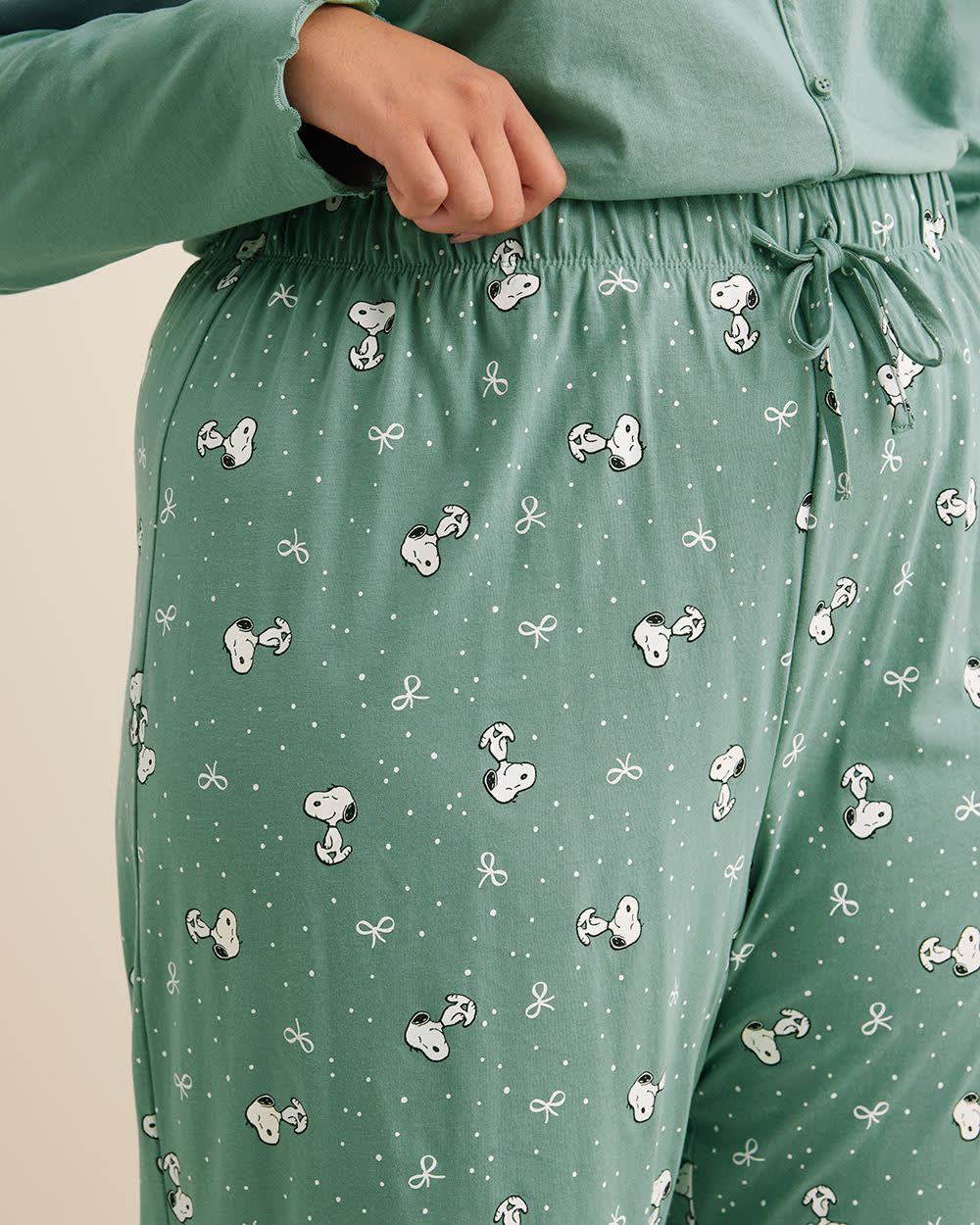 Snoopy Wide-Leg Pyjama Pant - ti Voglio Trellis printed 4 Snoopy Wide-Leg Pyjama Pant - ti Voglio Trellis printed