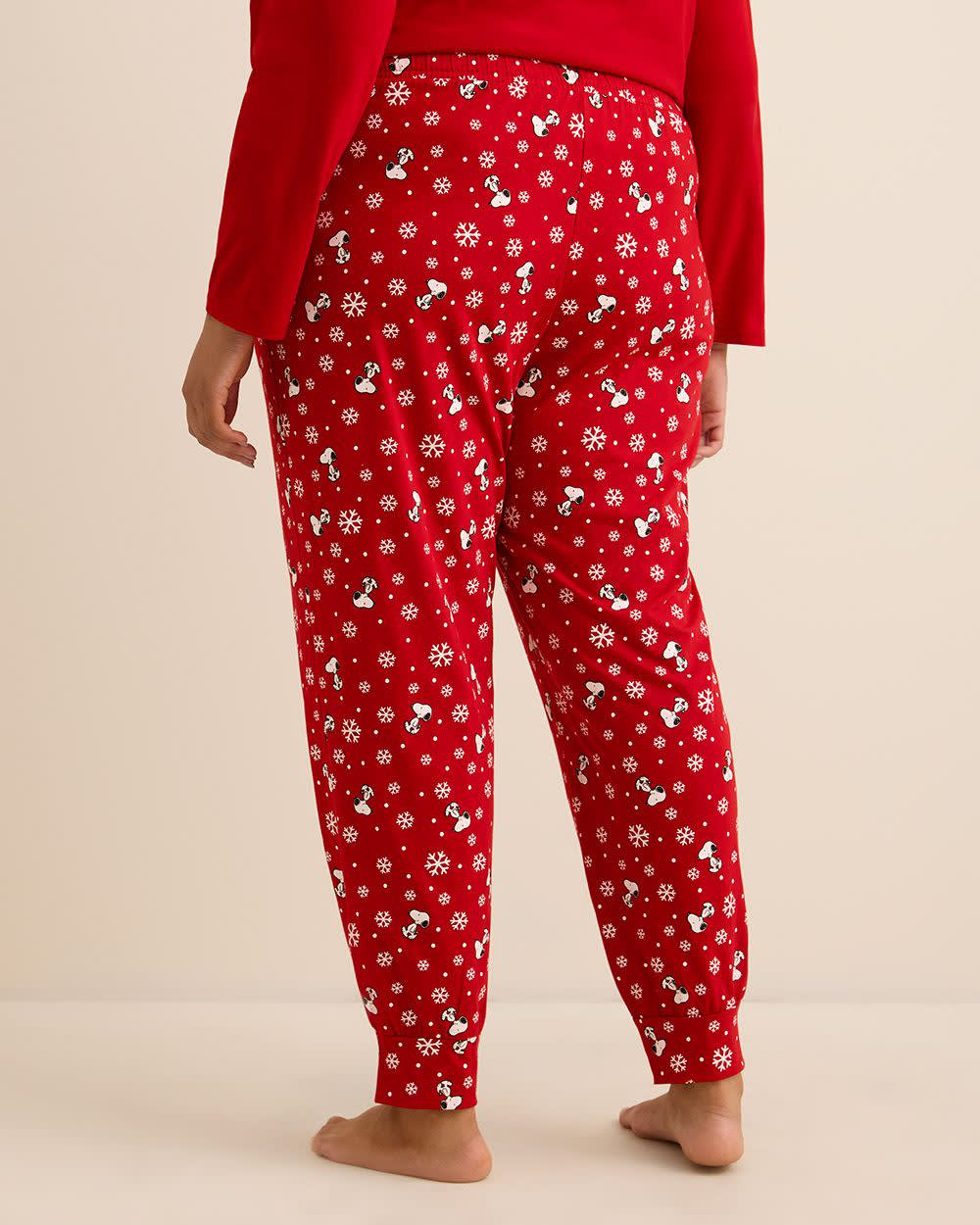 Red Snoopy Pyjama Jogger Pant - ti Voglio Savvy red printed