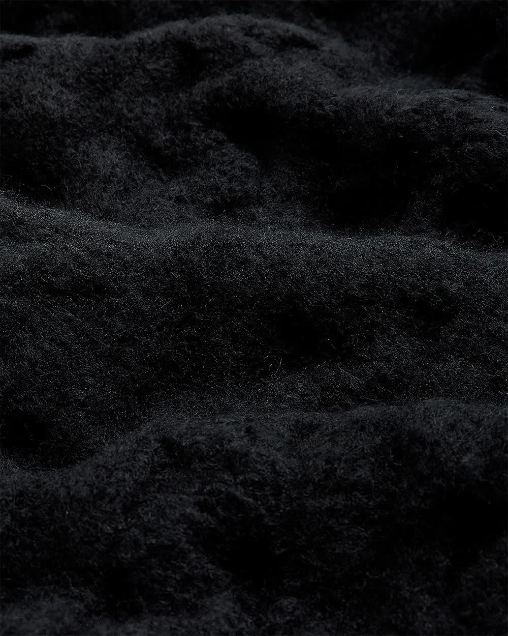 Cable Knit Scarf Black