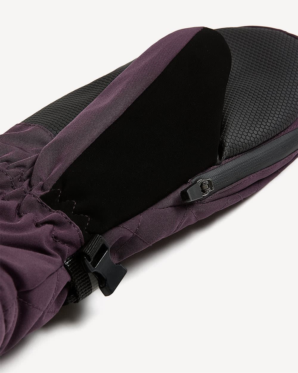 Quilted Nylon Mittens - Active Zone Plum perfect-
