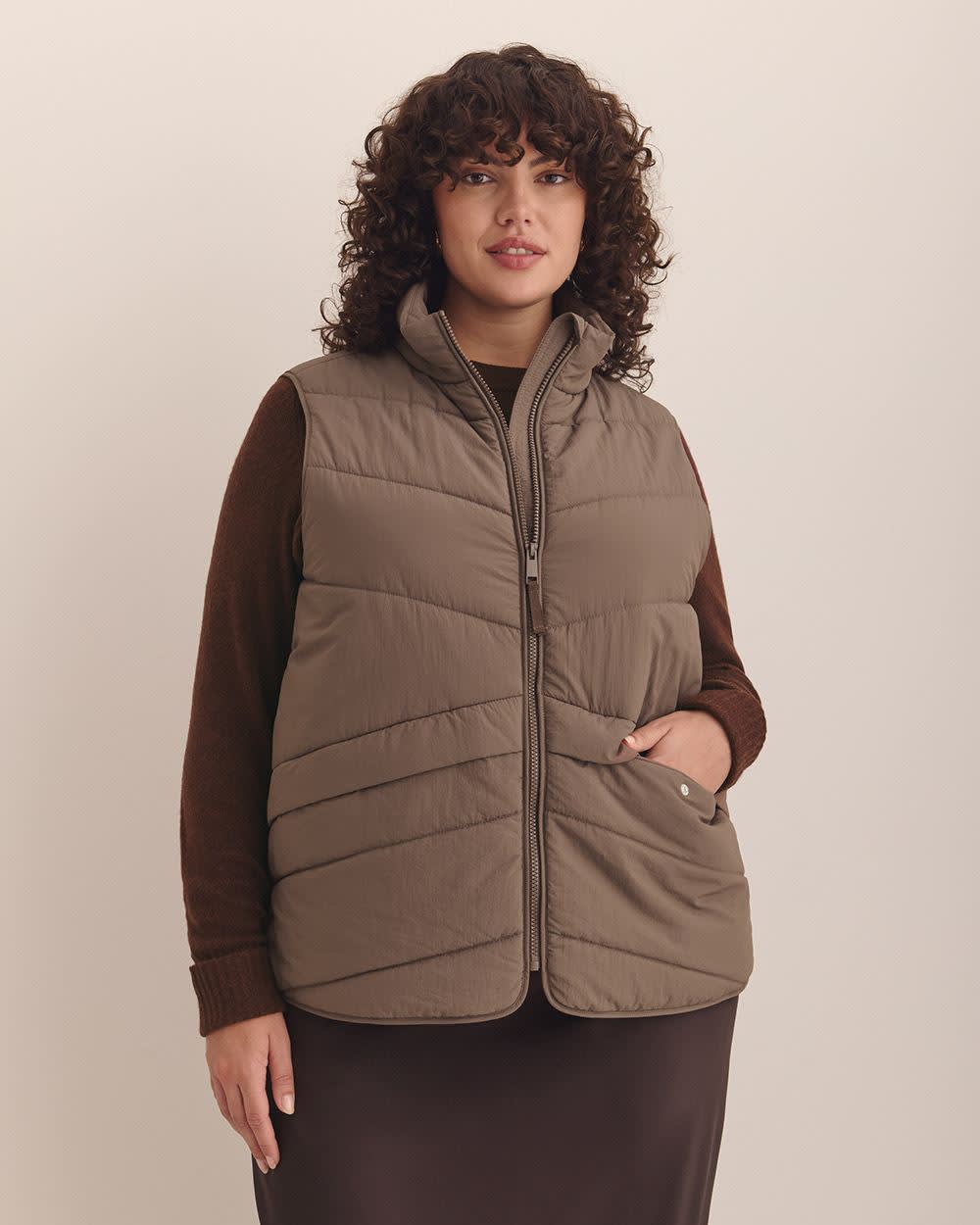 Responsible, Puffer Vest Coffee Quartz