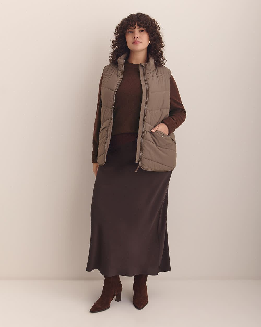 Responsible, Puffer Vest Coffee Quartz