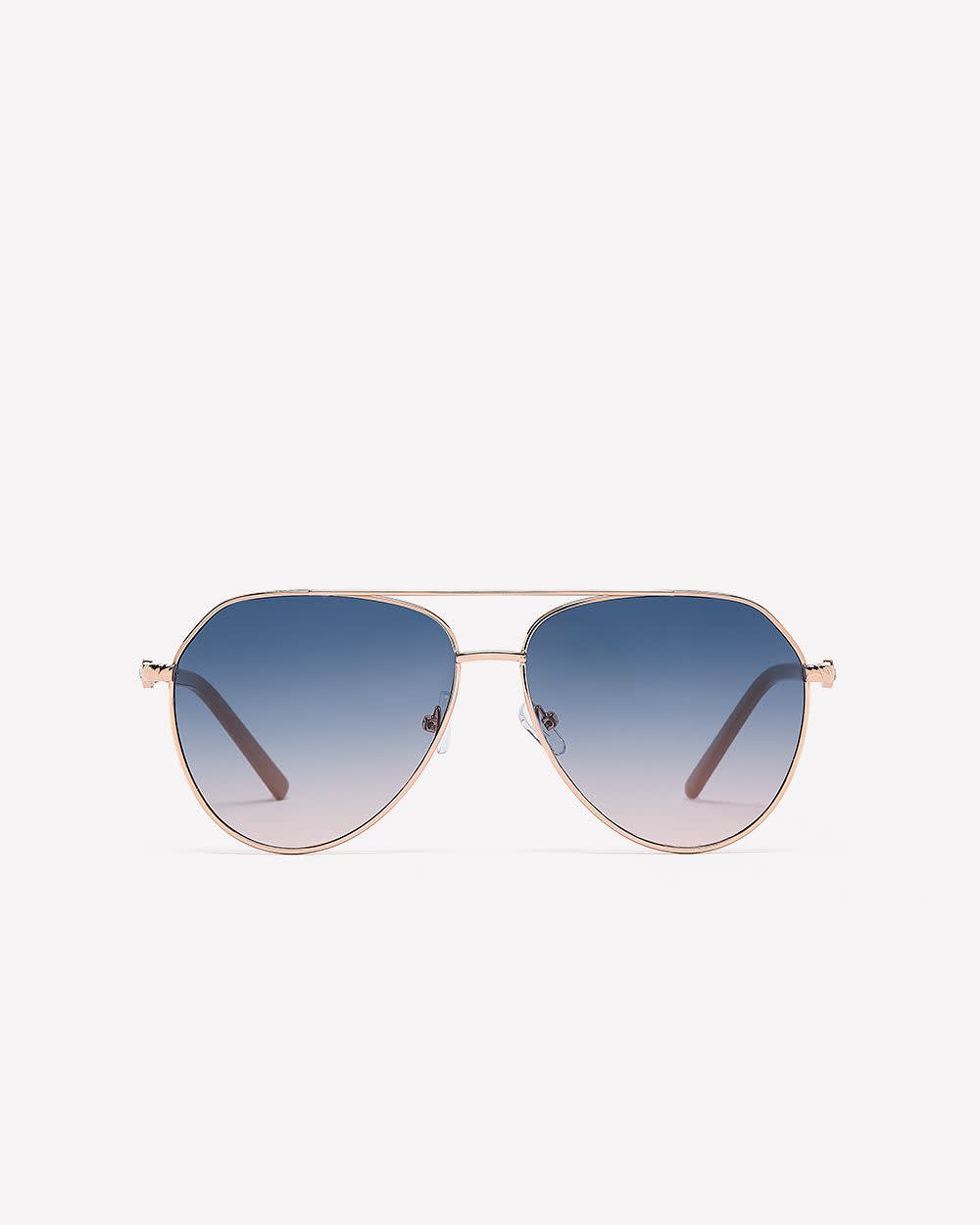 Golden Aviator Sunglasses Gold