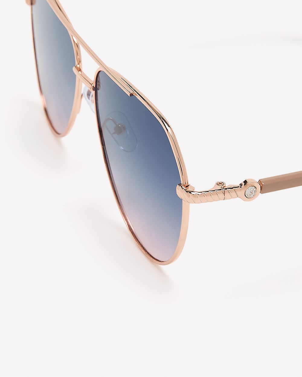 Golden Aviator Sunglasses Gold