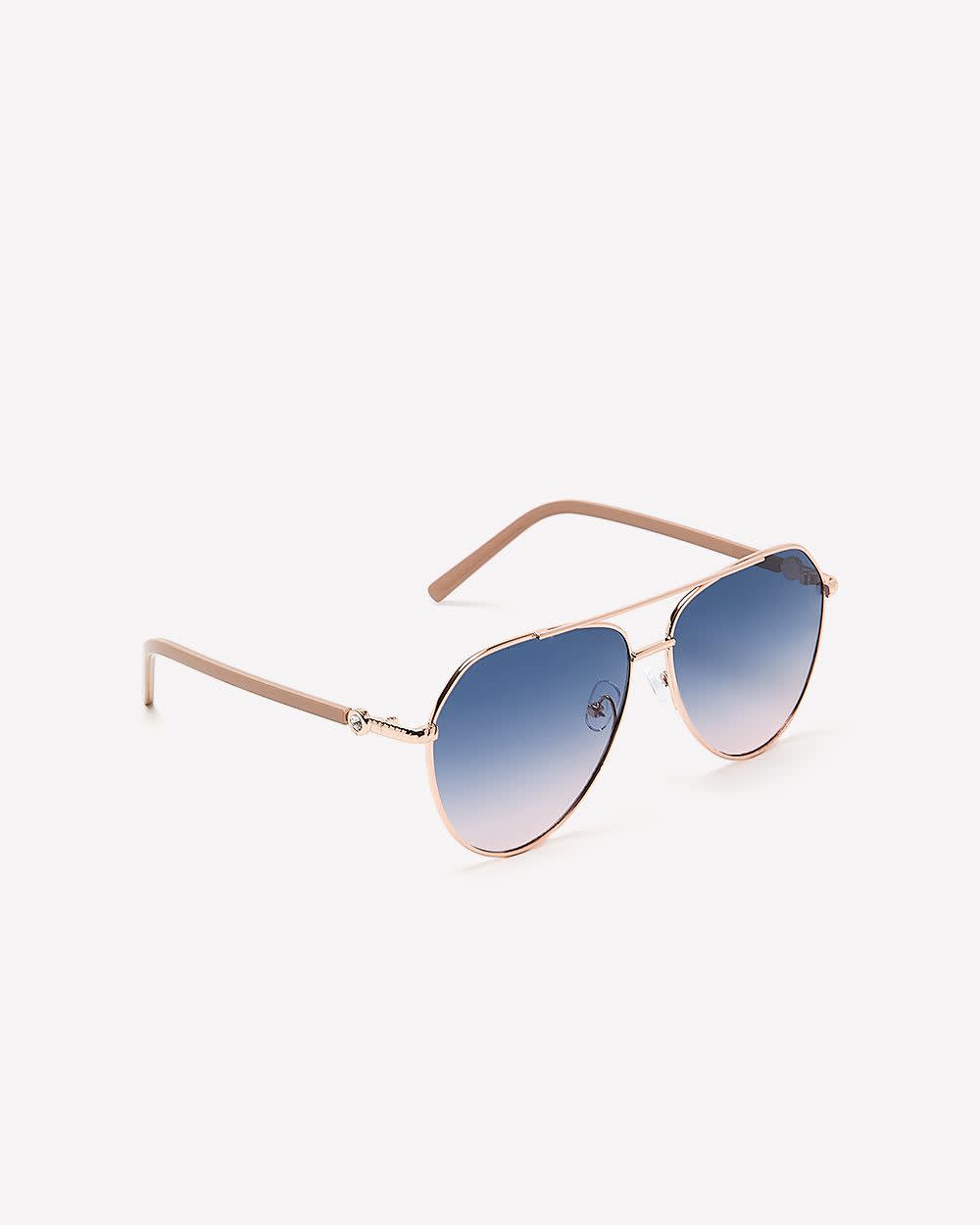 Golden Aviator Sunglasses Gold