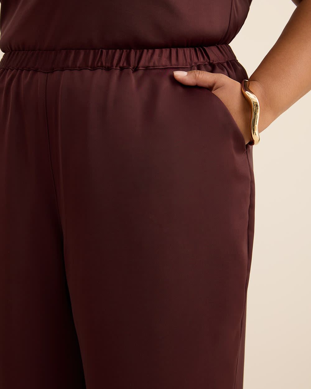 Satin Wide-Leg Pant Port royale 5 Satin Wide-Leg Pant Port royale