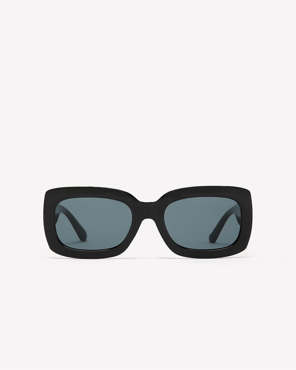 Black Rectangular Sunglasses Black