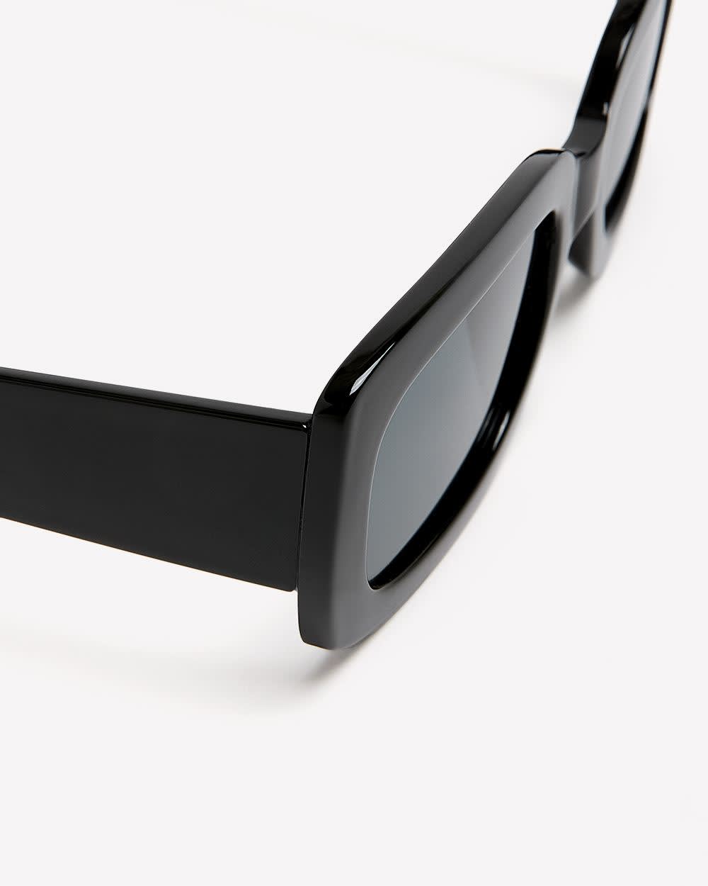 Black Rectangular Sunglasses Black
