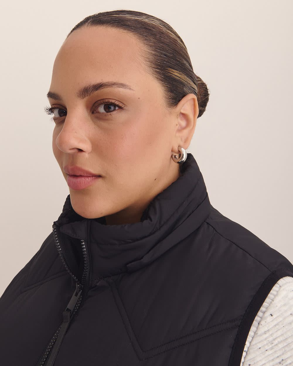 Responsible, Long Hooded Vest - Active Zone Black