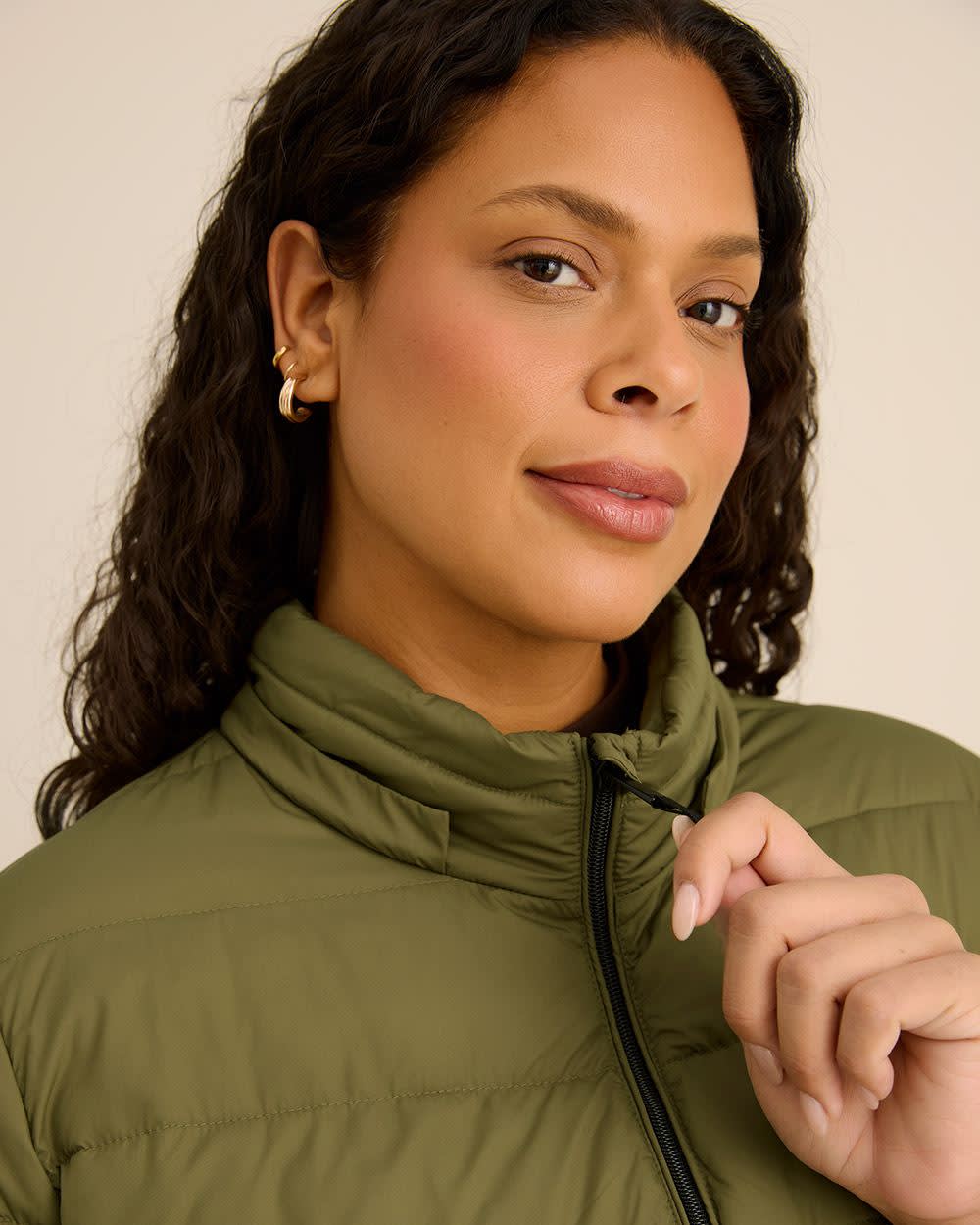 Packable Jacket with Removable Hood Burnt olive 5 Packable Jacket with Removable Hood Burnt olive