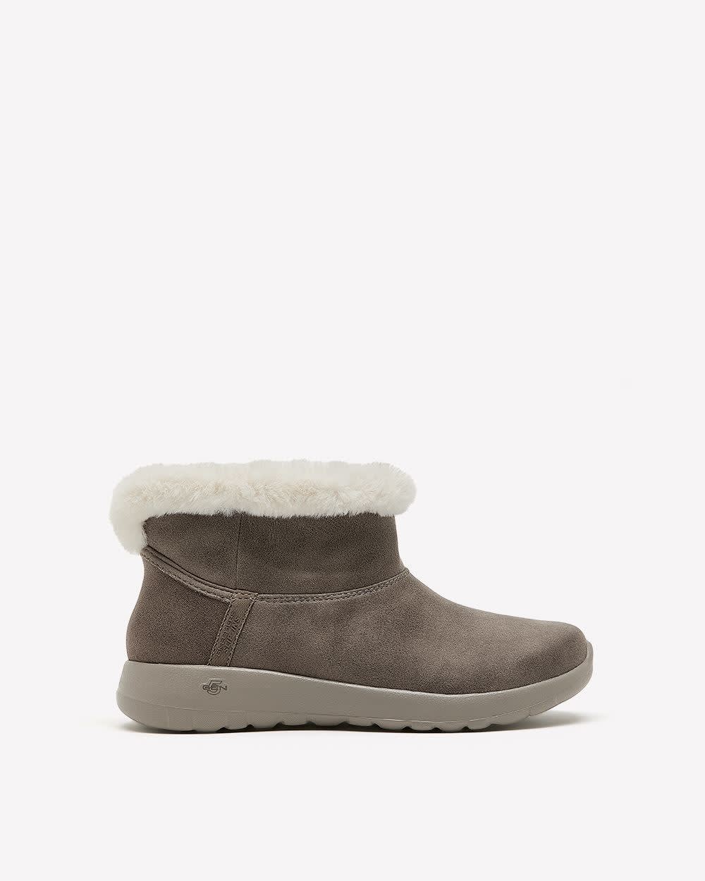 Wide Width, On-the-Go Ankle Winter Boot - Skechers Dark taupe
