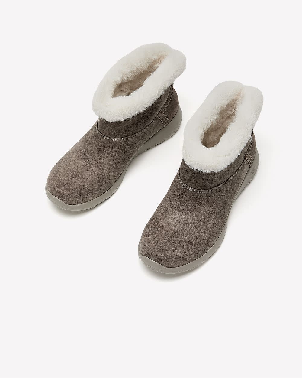 Wide Width, On-the-Go Ankle Winter Boot - Skechers Dark taupe