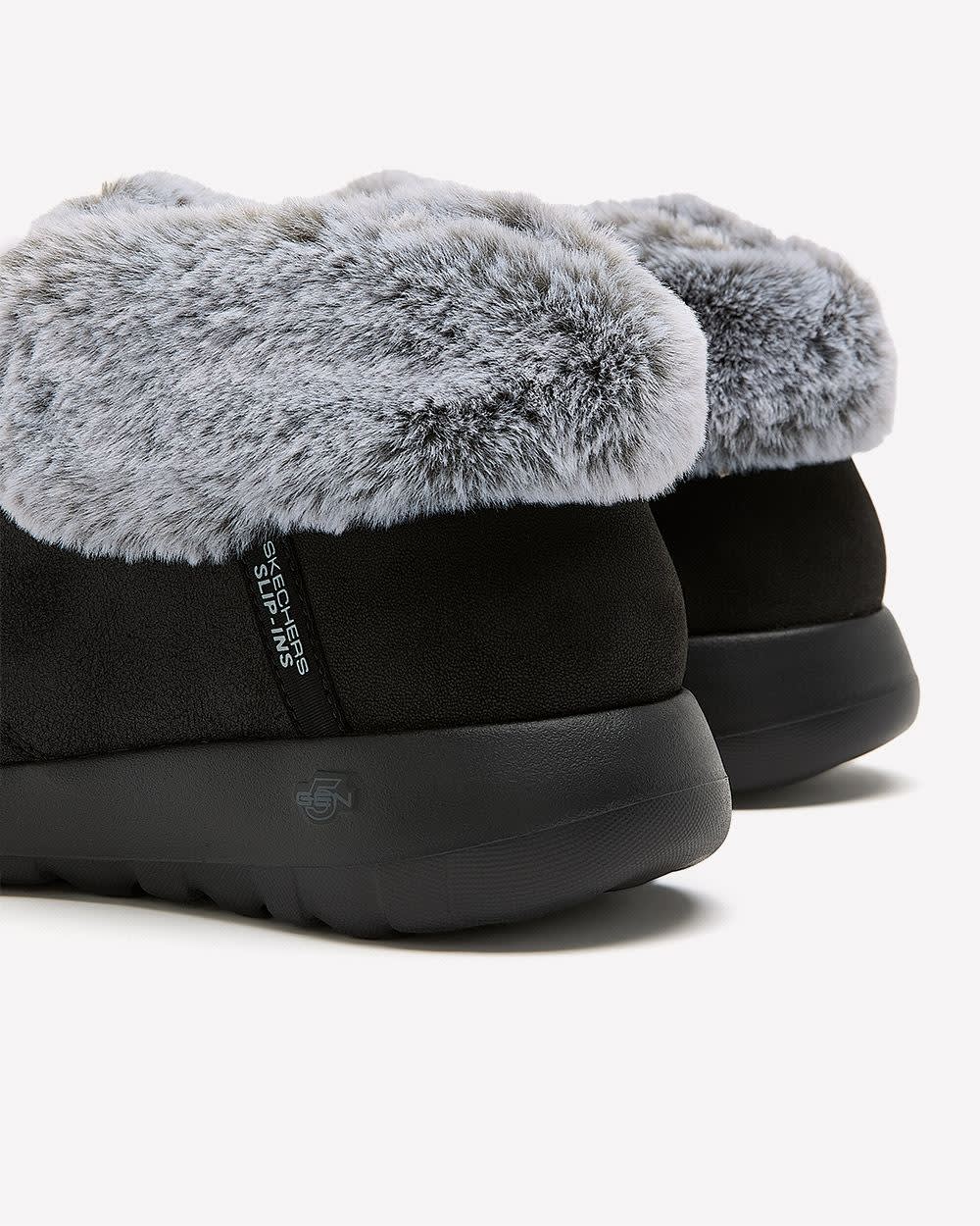 Wide Width, Cozy Charm Lace-Up Winter Boot - Skechers Black