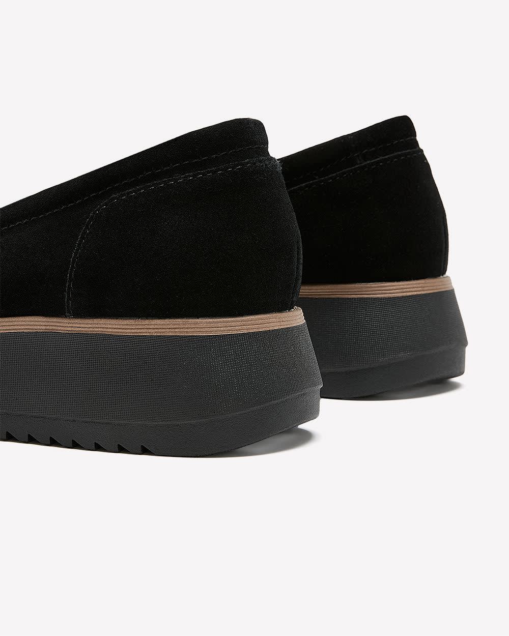 Wide Width, Black Zylah May Loafer with Buckle - Clarks Black 2 Wide Width, Black Zylah May Loafer with Buckle - Clarks Black