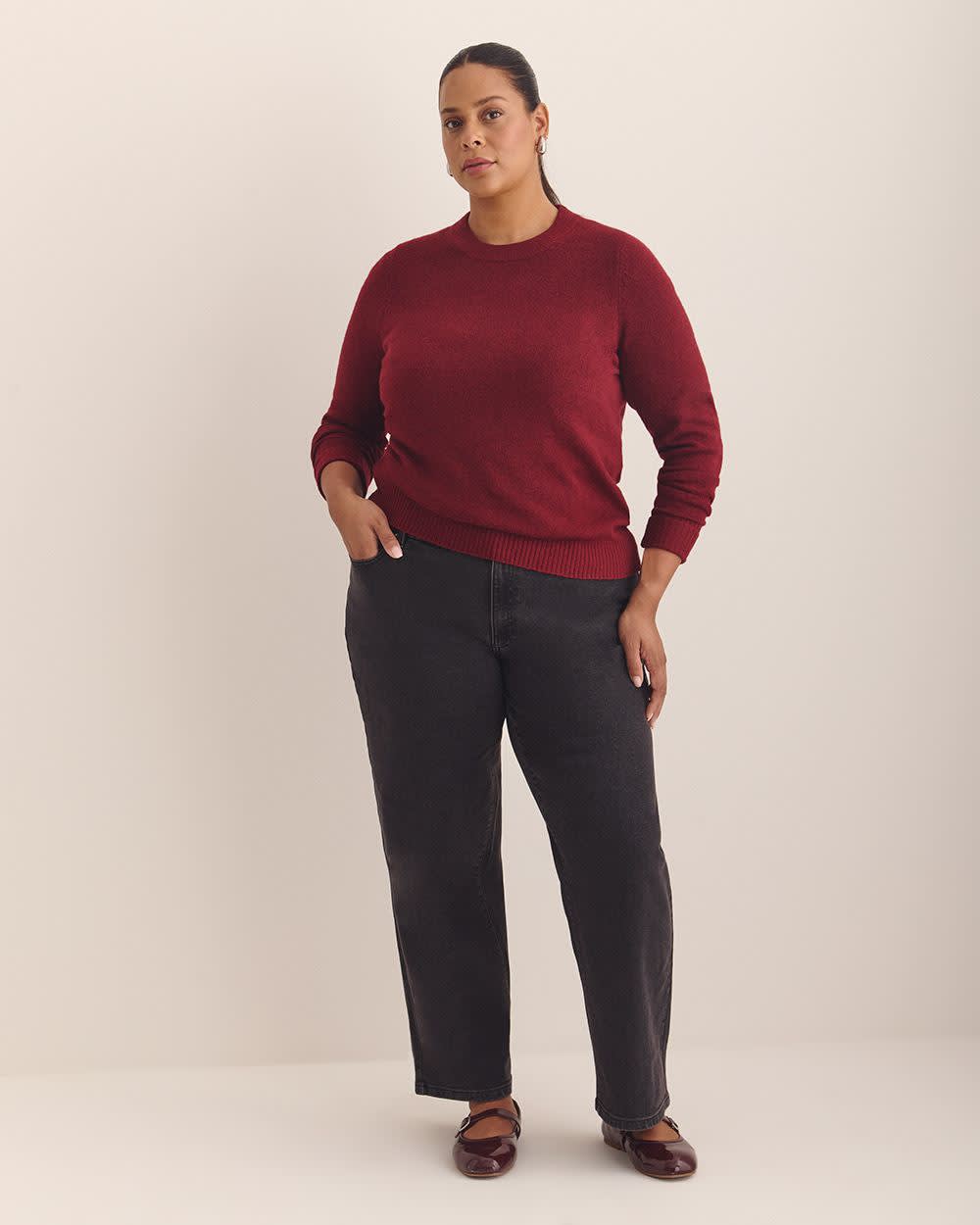 90s Low-Rise Relaxed Straight-Leg Denim - d/C JEANS Denim black