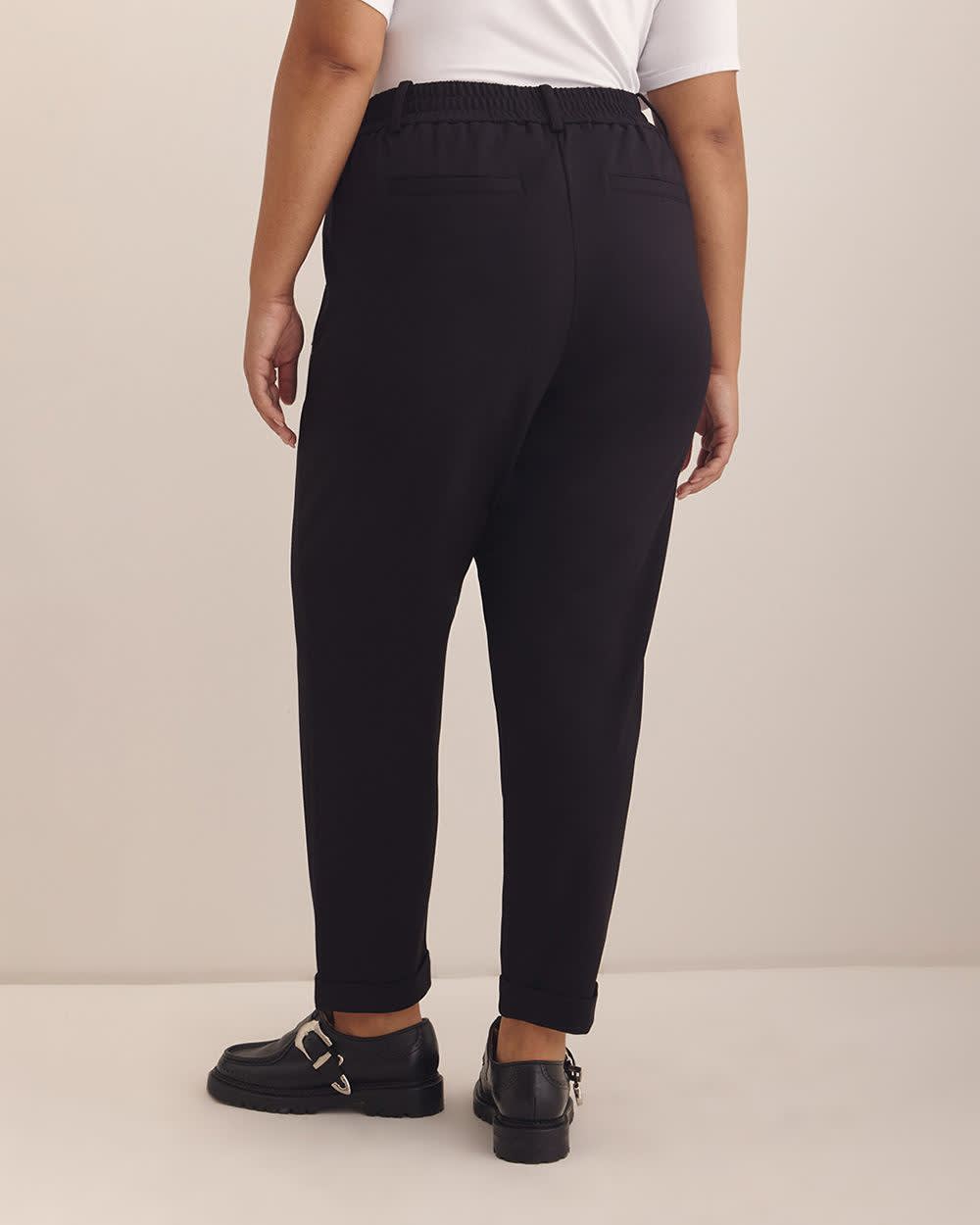 Responsible, Essential Ponte de Roma Tapered-Leg Pant Black