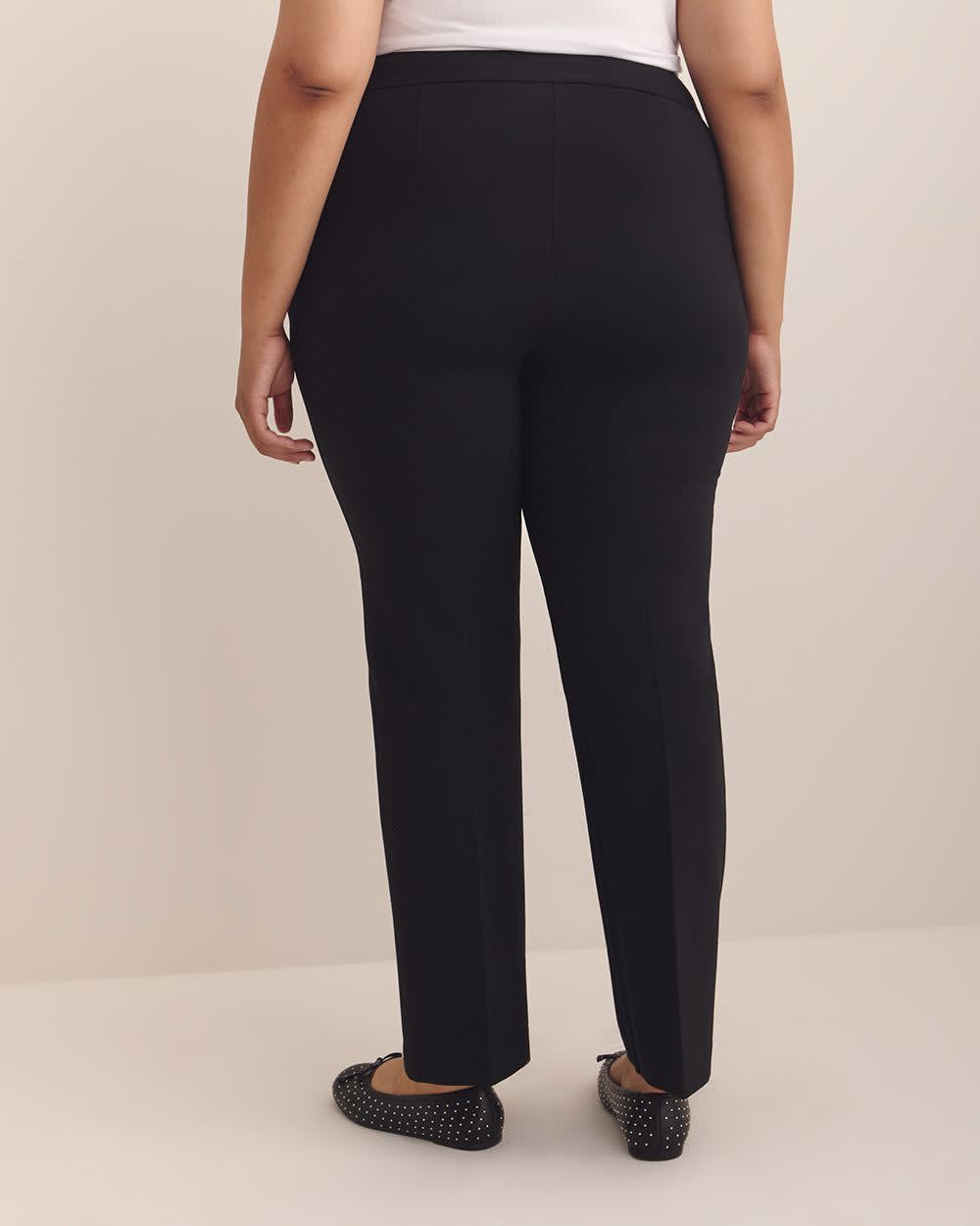 Black Ponte de Roma Sculpting Straight-Leg Pant Black